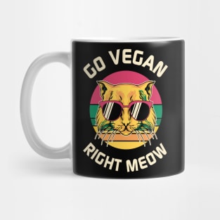 Go Vegan Right Meow Mug